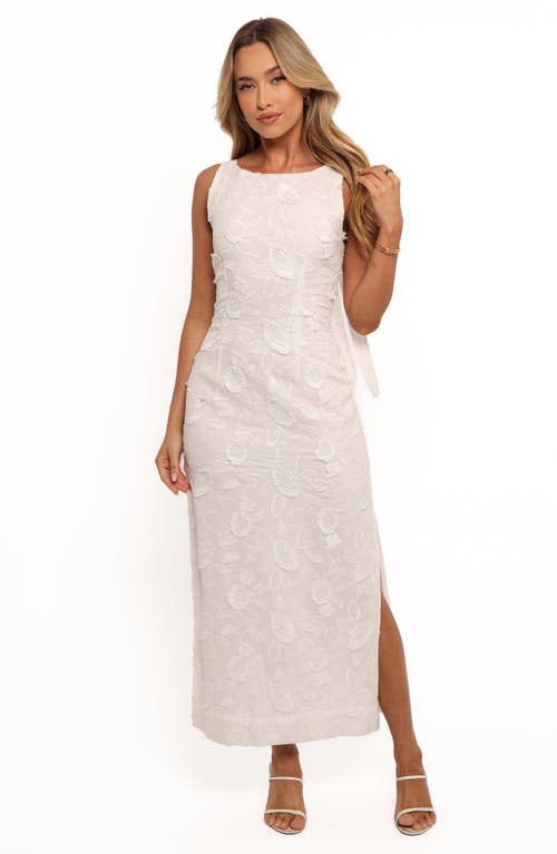 Petal And Pup Petal & Pup Kerry Floral Embroidered Sleeveless Maxi Dress In White