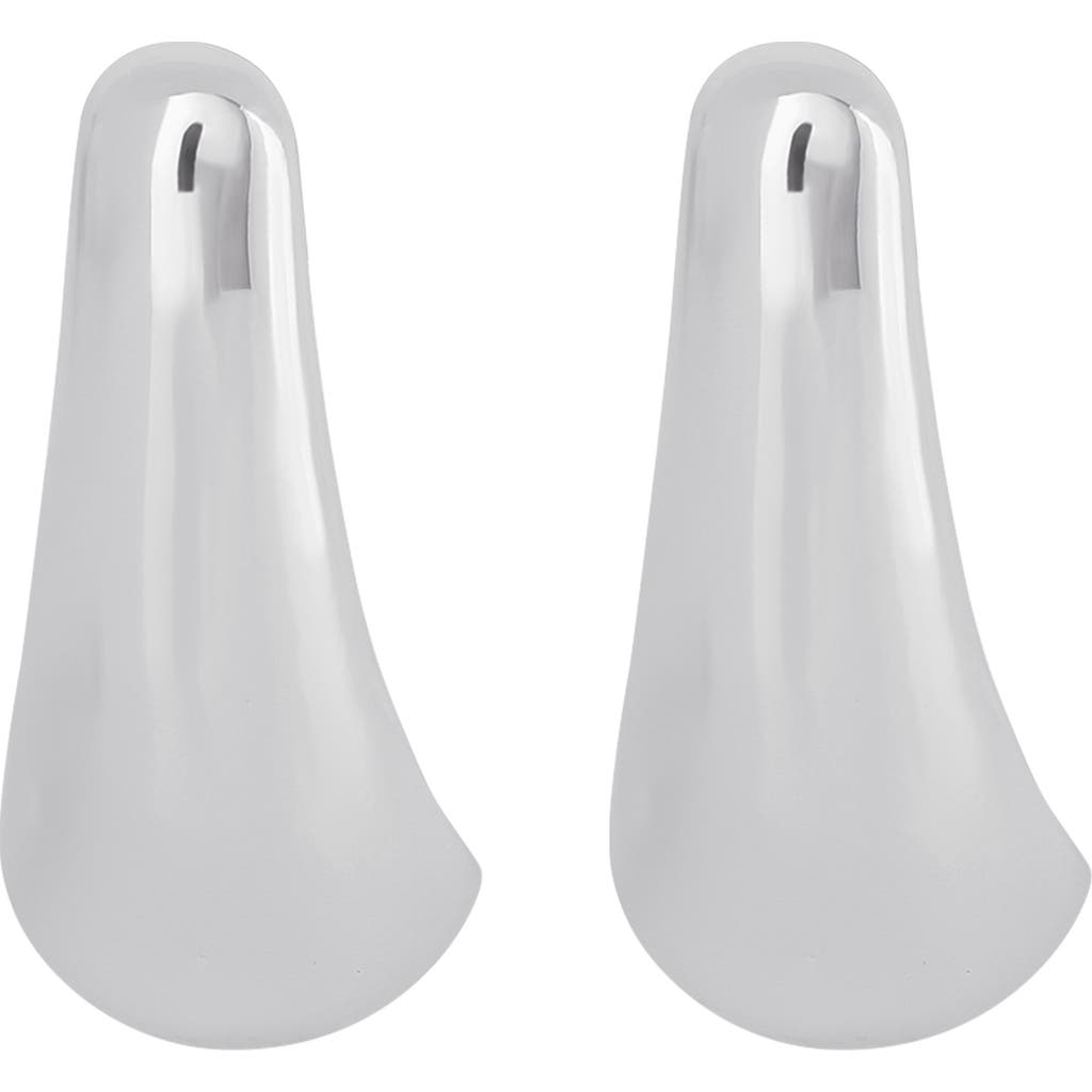Jessica Simpson Drop Stud Earrings In Silver