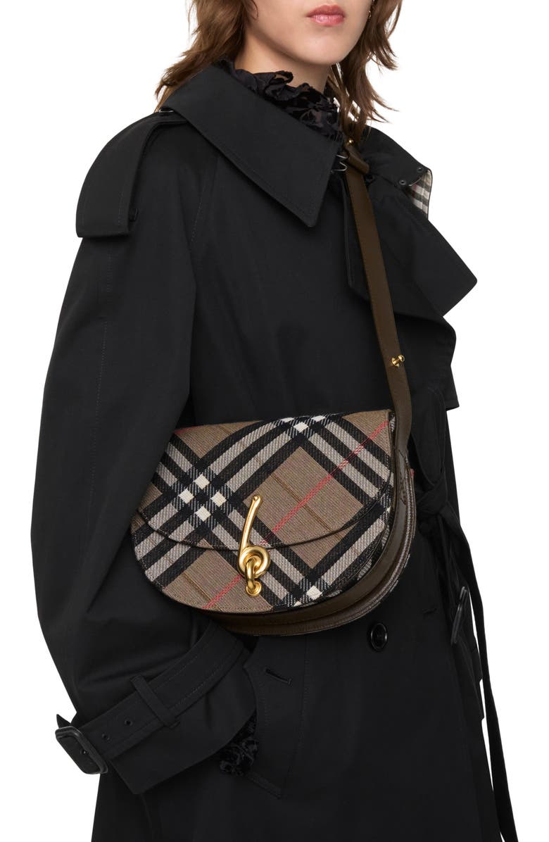 Burberry Small Bridle Bag, Alternate, color, Brush Brown