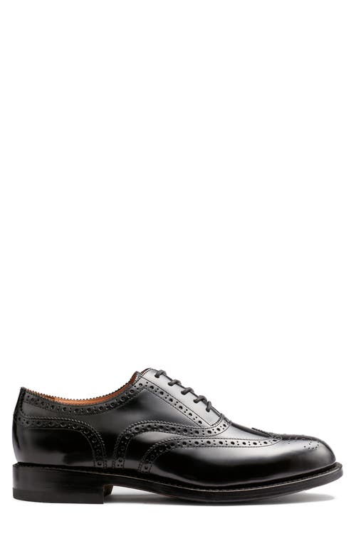 G.h.bass Monogram Wingtip Oxford In Black