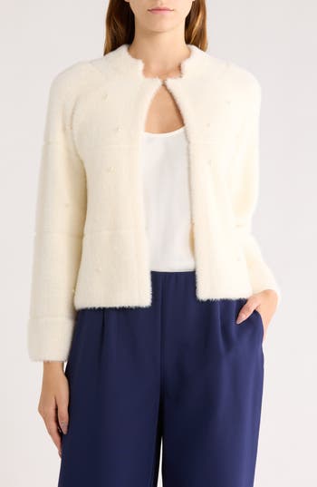 Love By Design Misty Eyelash Cardigan In Multi