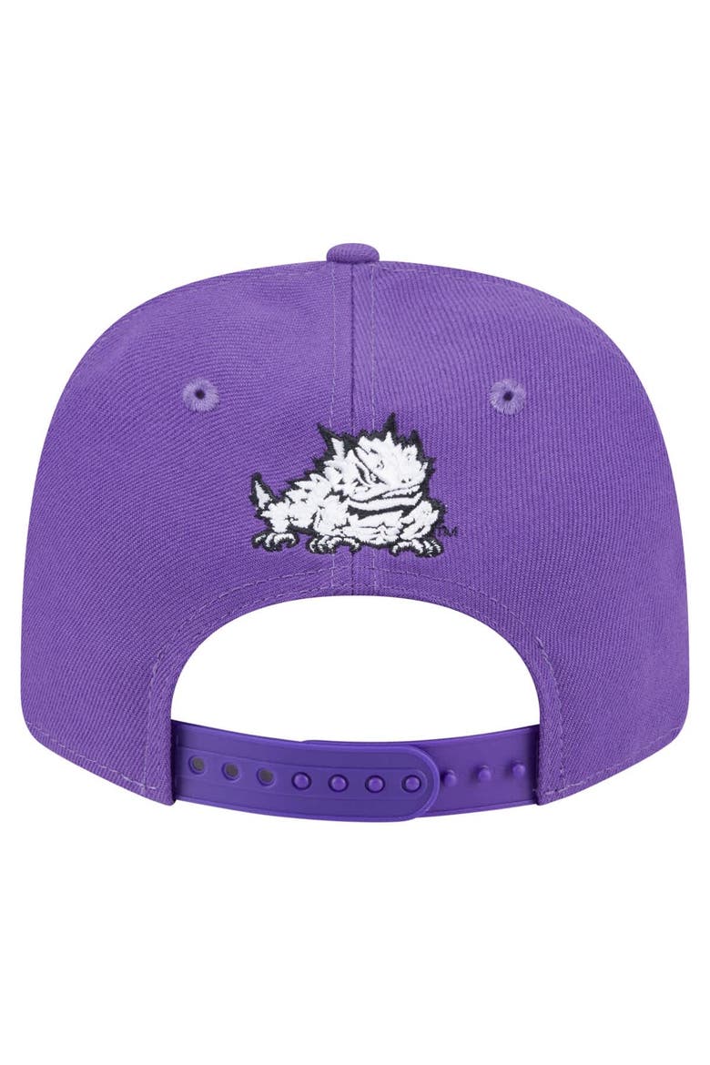 Men's New Era  Purple TCU Horned Frogs Team Collective 9SEVENTY Stretch-Snap Adjustable Hat, Alternate, color, Purple