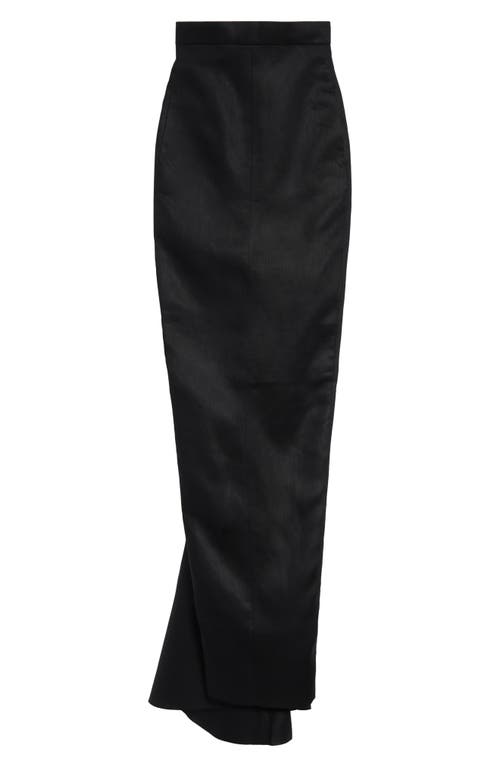 Shop Rick Owens Gonna Lido Linen Maxi Skirt In Black