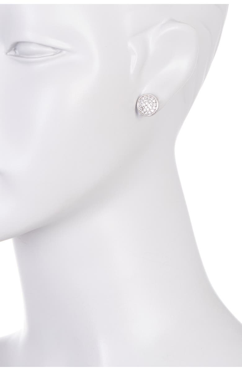 RIVKA FRIEDMAN Simulated Diamond Micro Pavé Round Post Earrings, Alternate, color, 