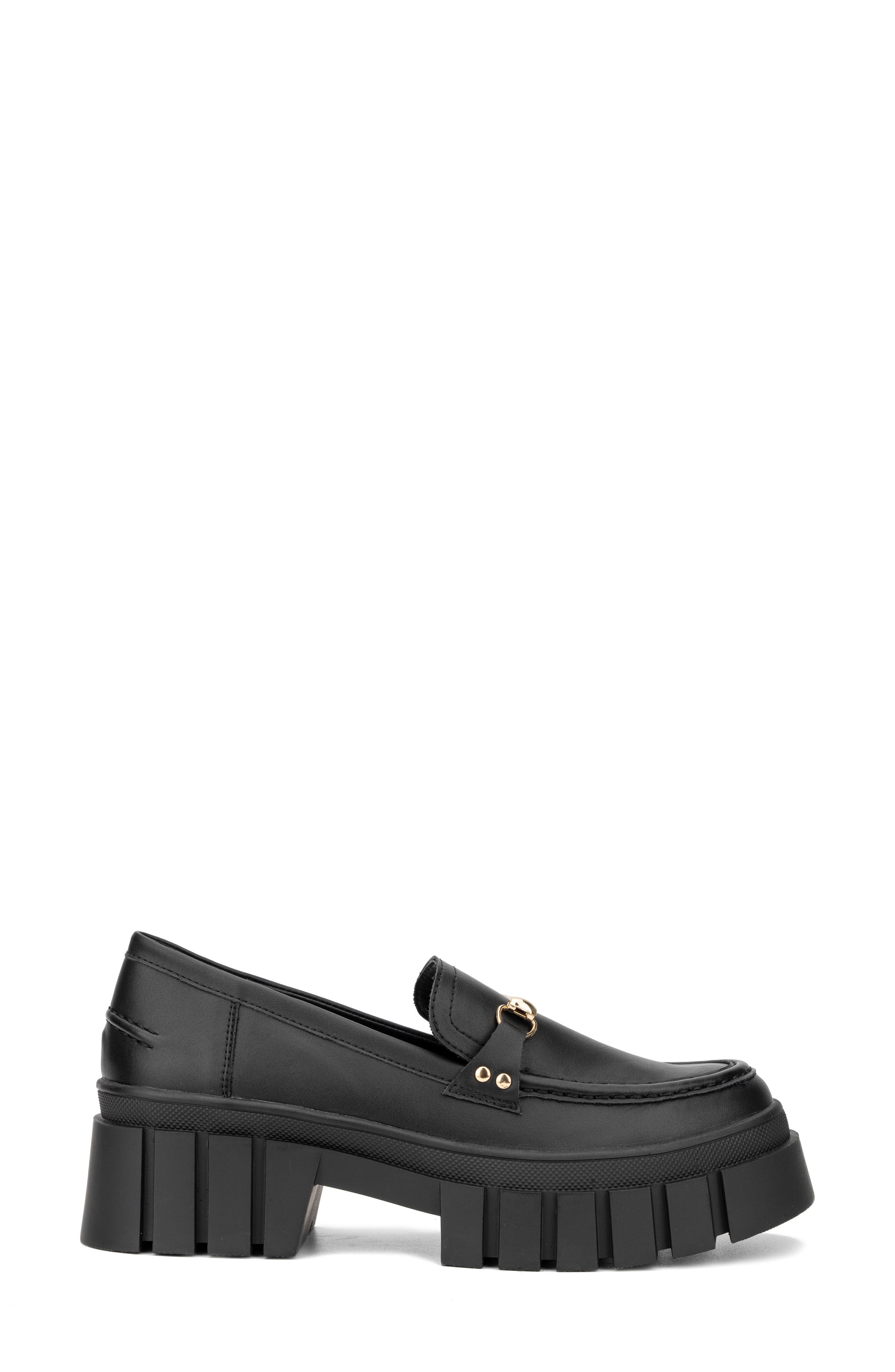 NEW YORK AND COMPANY Seraphina Platform Loafer, Alternate, color, Black