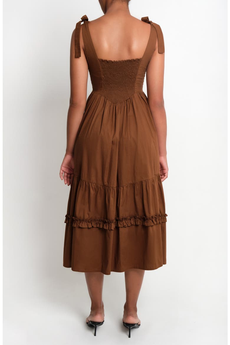 New Quibdo Midi Sundress, Alternate, color, CHOCOLATE 18