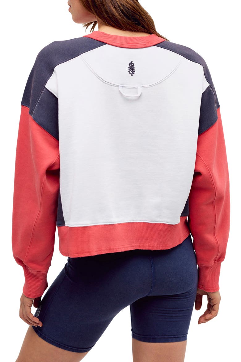 Intercept Logo Crewneck Sweatshirt, Alternate, color, GRAPEFRUIT