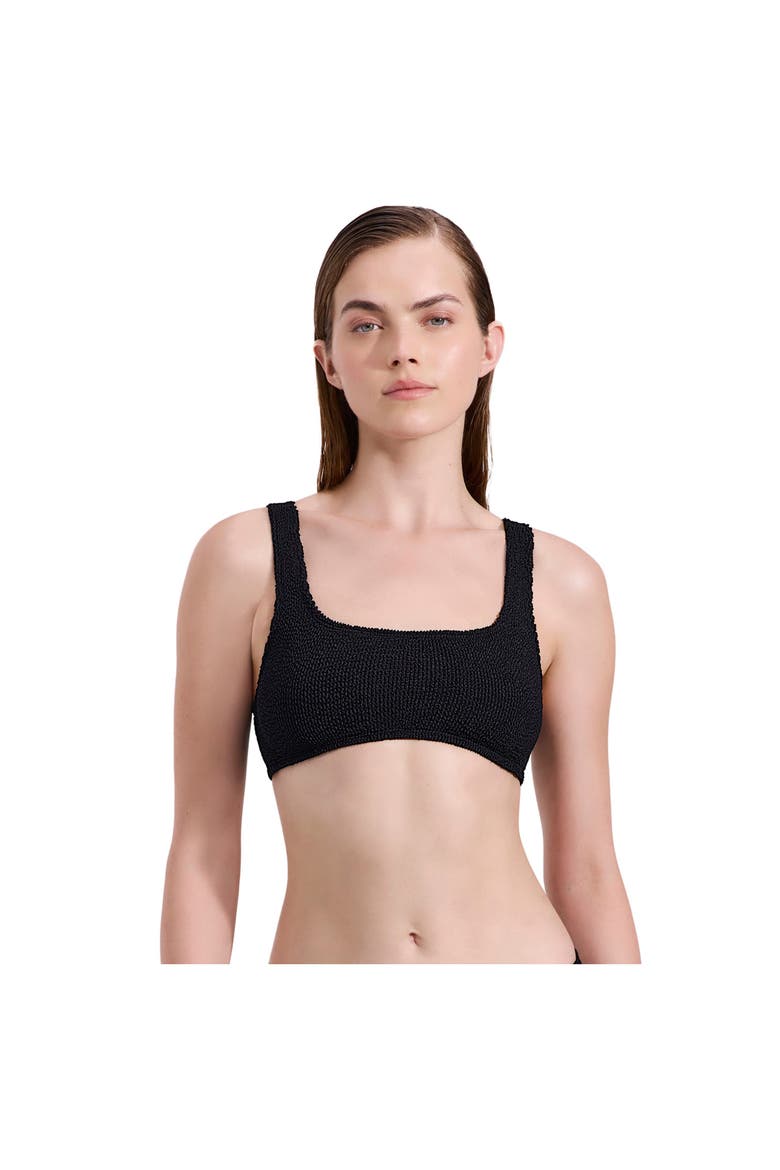 Tulum Square Neck Bikini Top, Main, color, Black