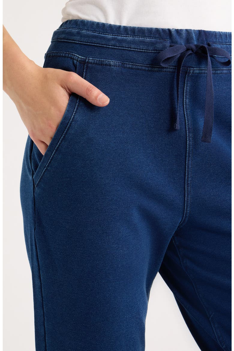 Drawstring Denim Joggers, Alternate, color, MEDIUM WASH