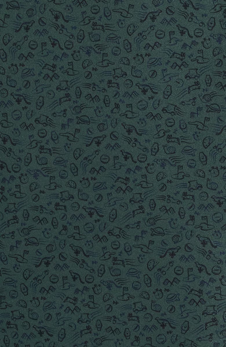 Peter Millar No Slow Play Golf Print Performance Jersey Polo, Alternate, color, Nordic Pine