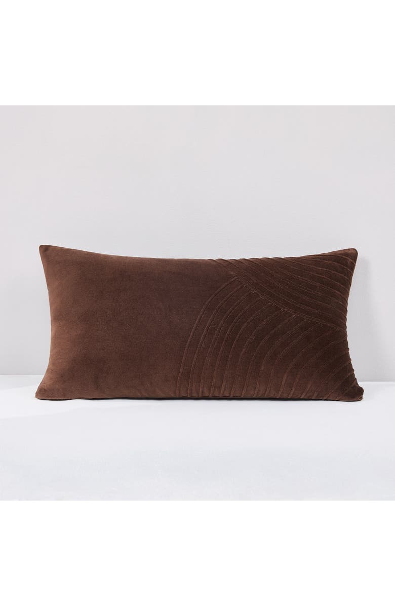 LUSH DECOR Delta Velvet Pillow Cover, Main, color, Brown