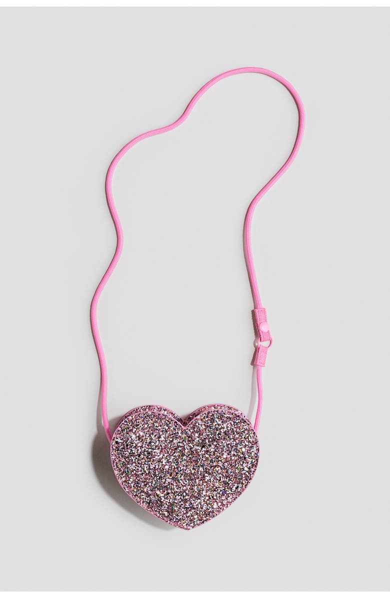 H&M Heart-shaped Crossbody Bag, Main, color, Pink