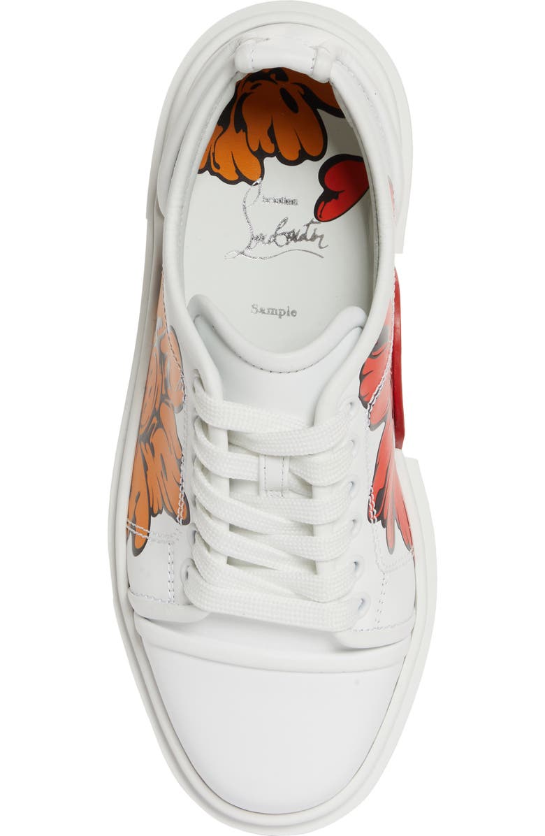 Christian Louboutin x Shun Sudo Adolon Donna Button Flower Low Top Sneaker, Alternate, color,