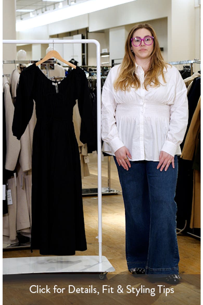 Quintessa Shirred Organic Cotton Maxi Dress video