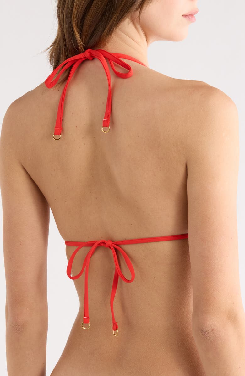 Maaji Geomatrix Ginger Bikini Top, Alternate, color, Red