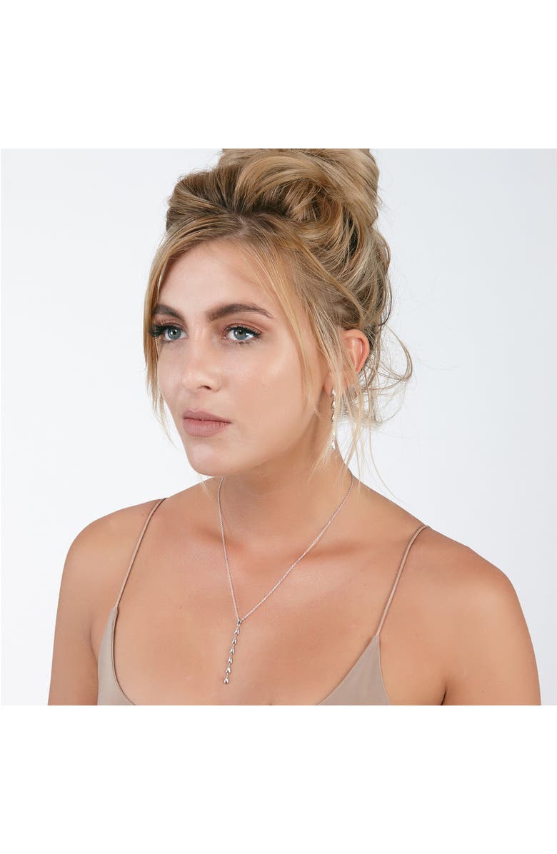 Lucy Quartermaine Long Tear Drop Pendant, Alternate, color, Sterling Silver