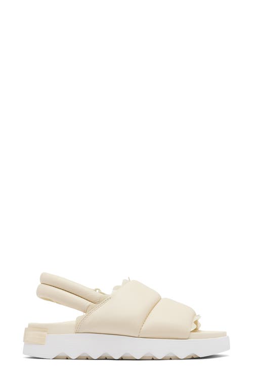 Sorel Vibe Slingback Sandal In Honey White/sea Salt