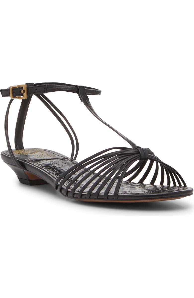 Vince Camuto Maura Ankle Strap Sandal, Main, color, Black