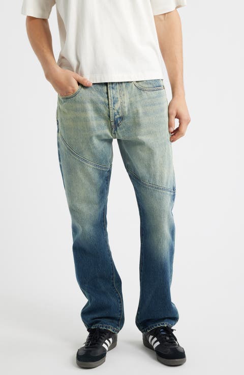 Two-Tone Heart Jeans (Sunkist)