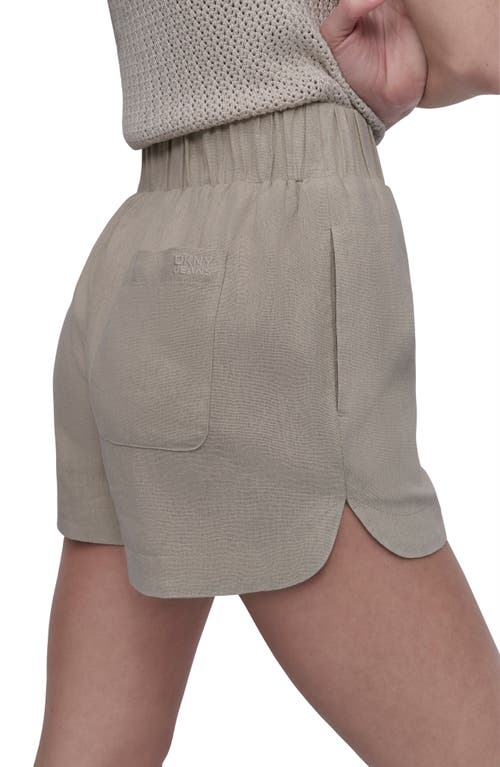 Dkny Jeans Dolphin Linen Blend Shorts
