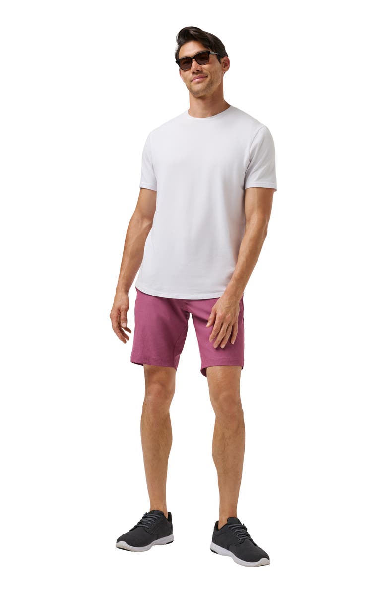 TravisMathew Overhead Compartment Shorts, Alternate, color, Damson