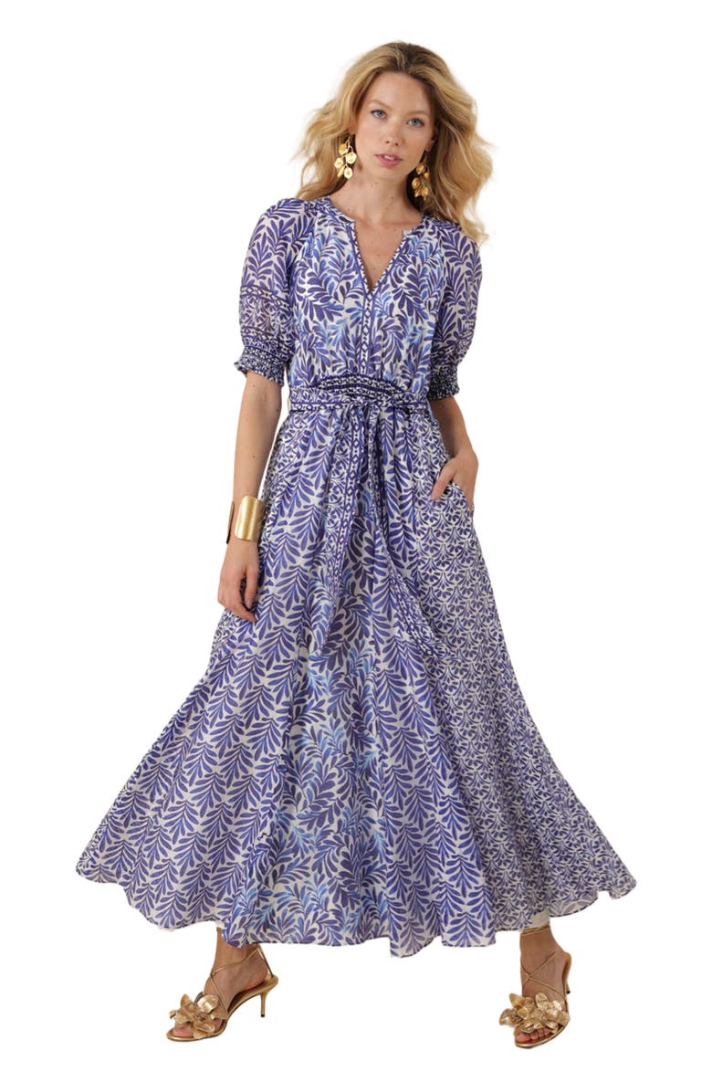 Hale Bob Estella Organza Maxi Dress, Alternate, color, 