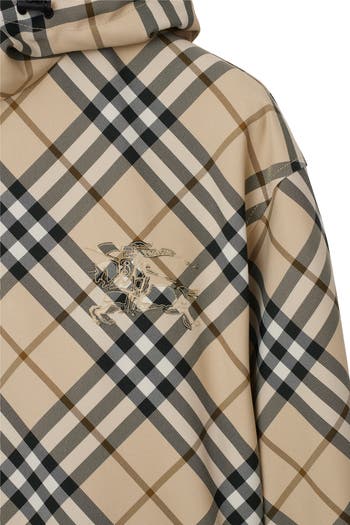 Reversible Check Hooded Jacket