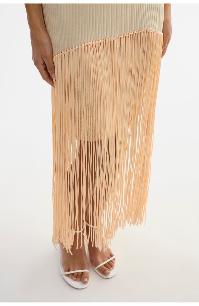 LAMARQUE Adelita | Shimmery Rib Knit Maxi Dress, Alternate, color, Yellow