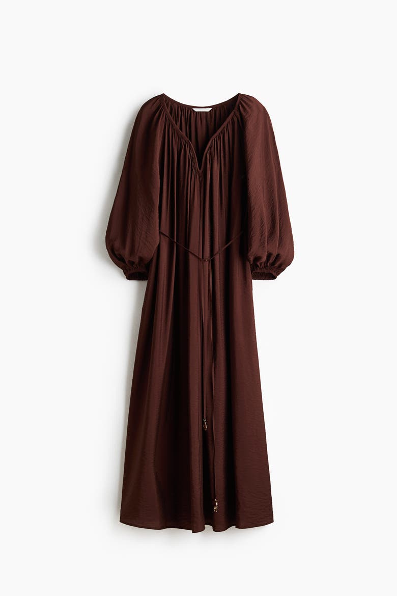 Oversized Tunic Dress, Alternate, color, Dark brown