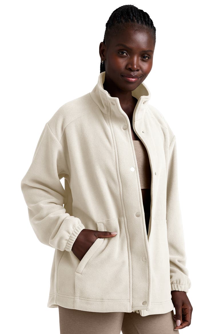 Explorer Fleece Jacket, Alternate, color, DOVE