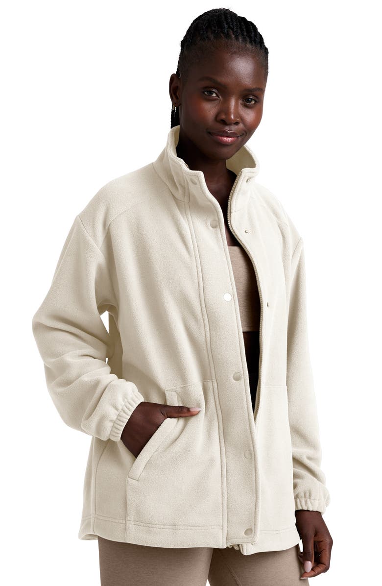 Beyond Yoga Explorer Fleece Jacket, Alternate, color, Dove