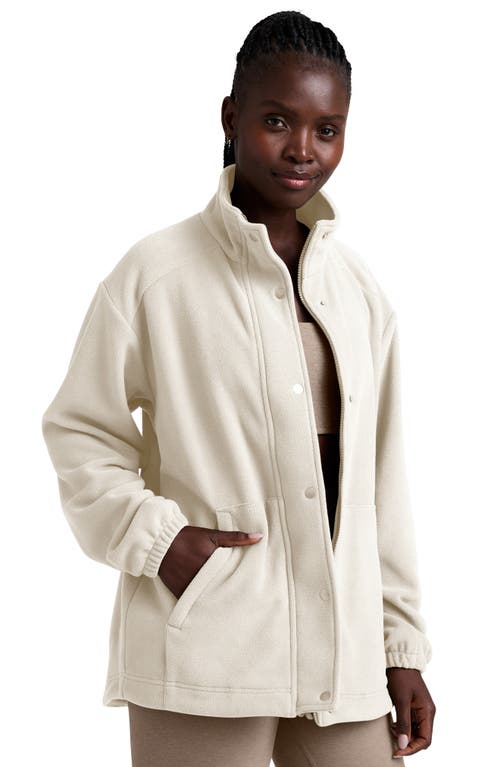 Beyond Yoga Explorer Fleece Jacket In Neutral