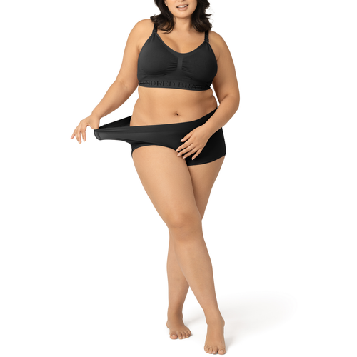 Kindred Bravely Grow With Me Maternity & Postpartum Boyshort In Black