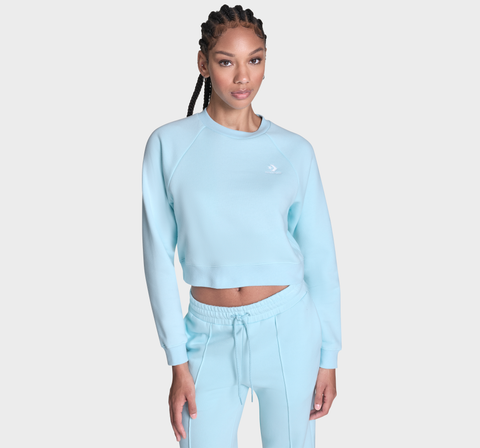 Star Chevron Cropped Crewneck