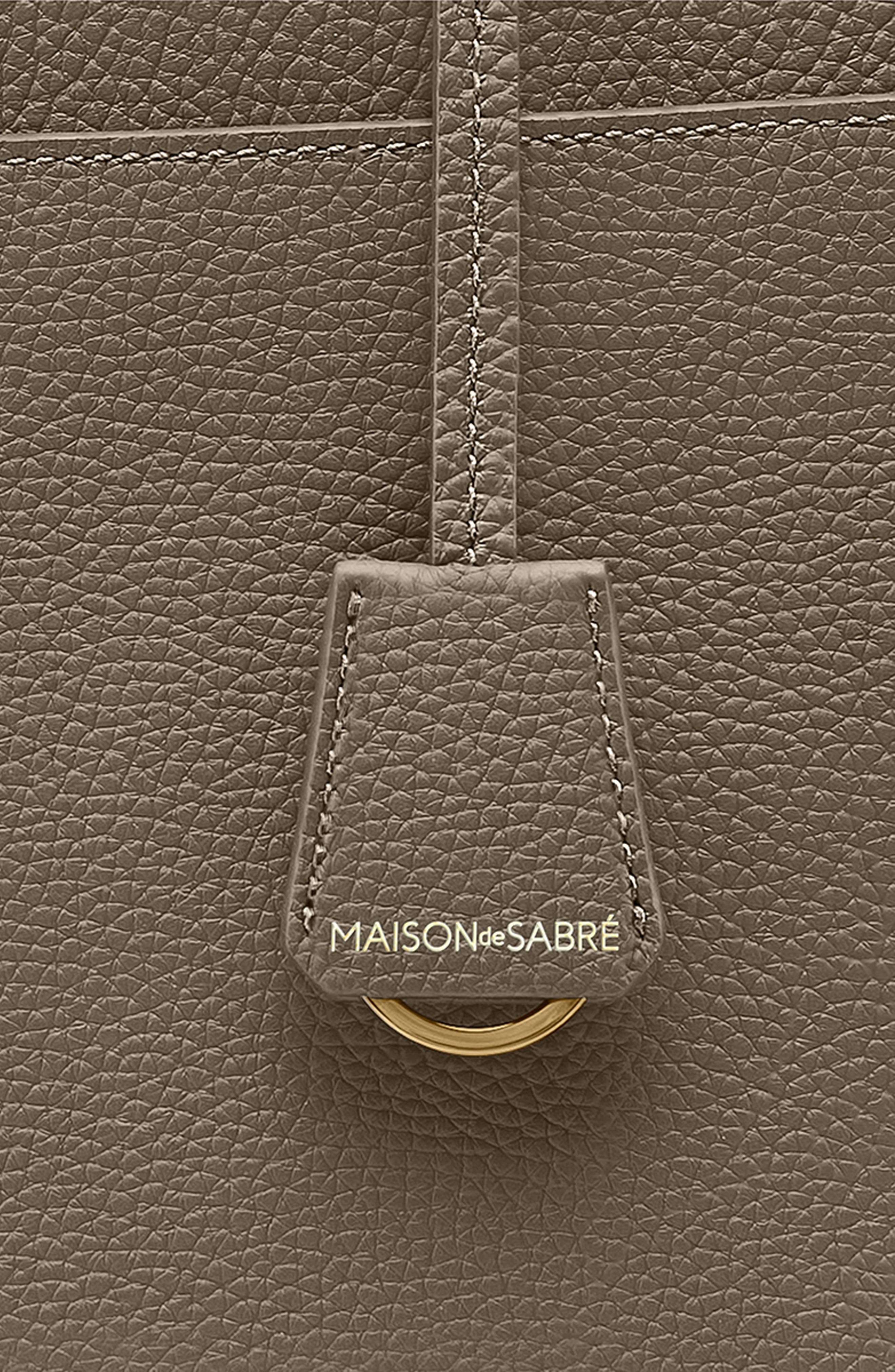Leather Laptop Bag, Alternate, color, Cashmere Clay
