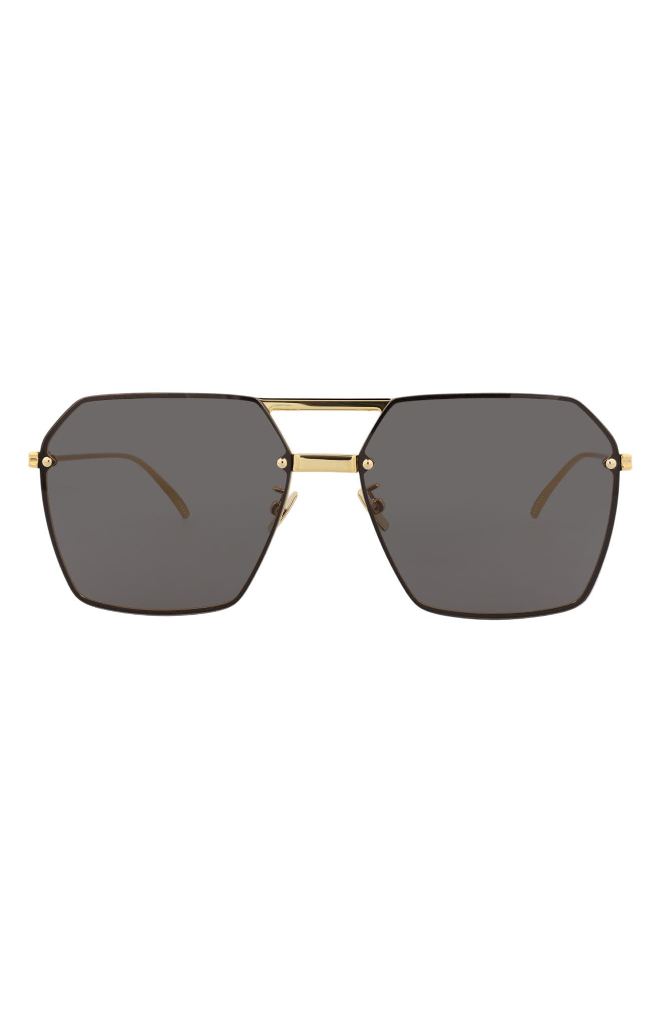 Bottega Veneta 61mm Aviator Sunglasses