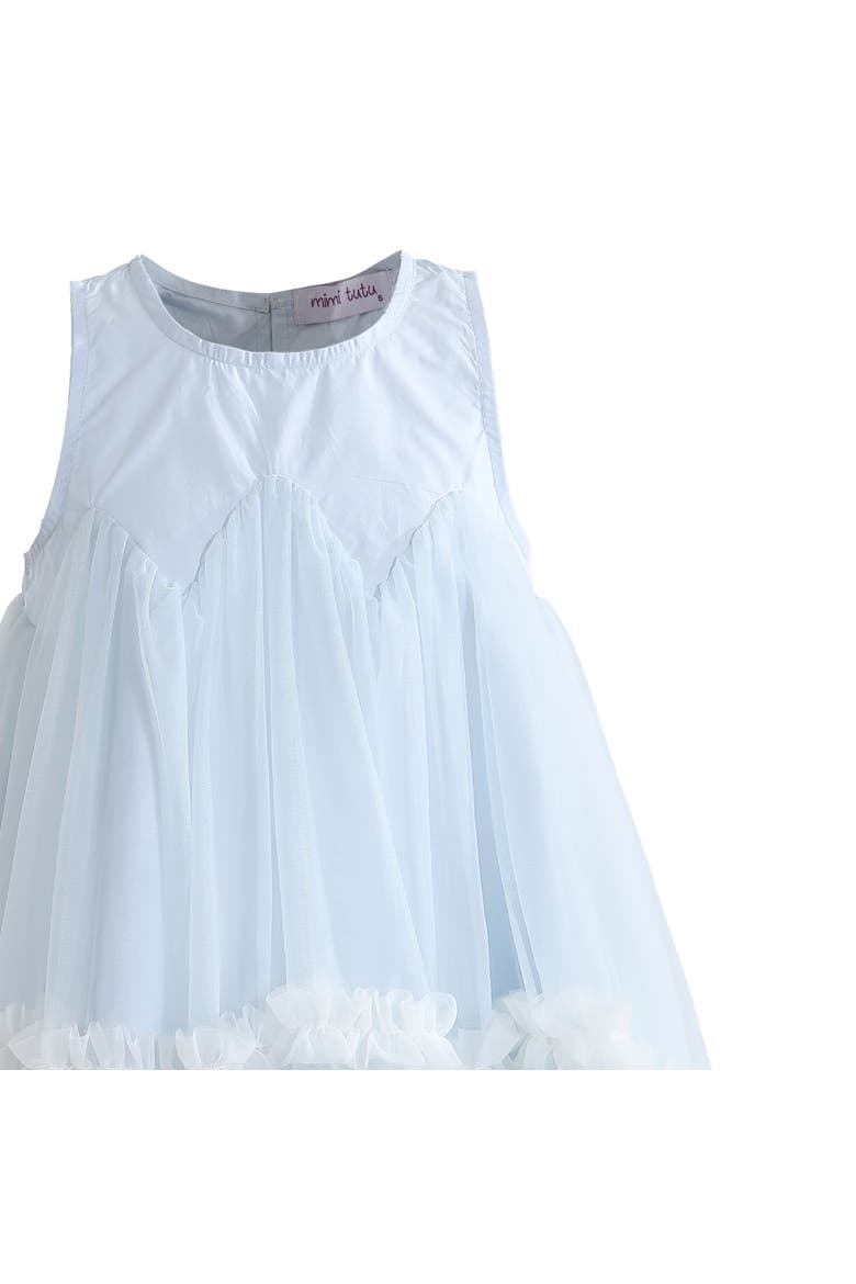 Rosabella Ruffle Tulle Dress, Alternate, color, Blue