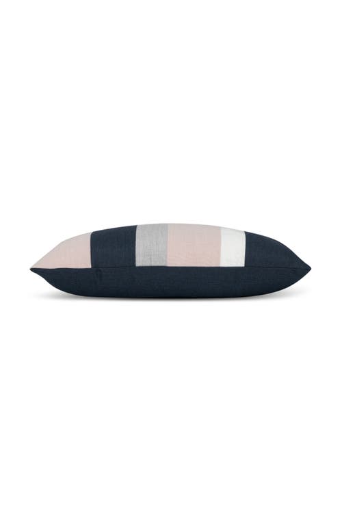 Elaine Smith Rose Quartz Multi Panelled Indoor & Outdoor Woven Accent Pillow