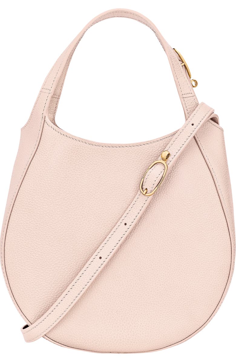 Longchamp Le Foulonné Leather Top Handle Crossbody Bag, Alternate, color, Cream