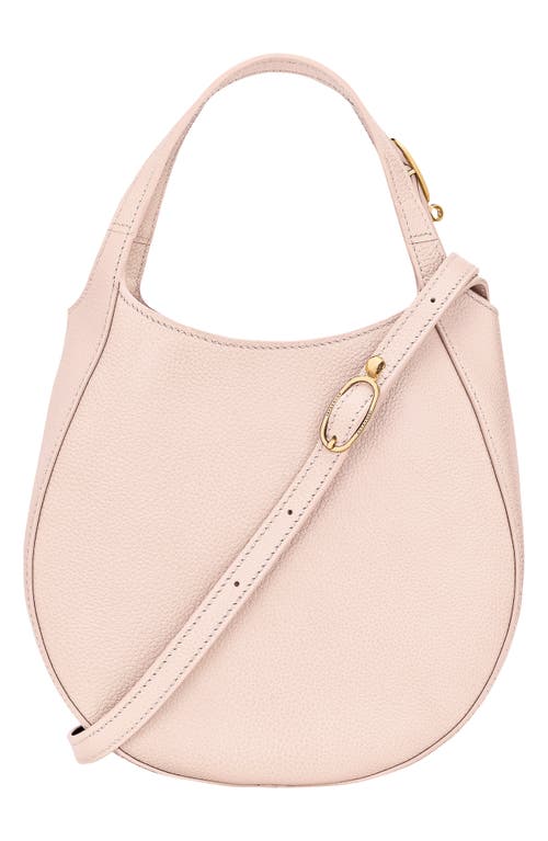 Longchamp Le Foulonné Leather Top Handle Crossbody Bag In Pink