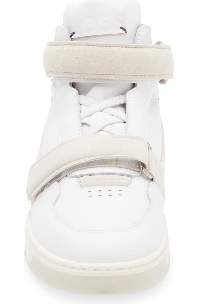 BOSS Travelize High Top Sneaker, Alternate, color, White