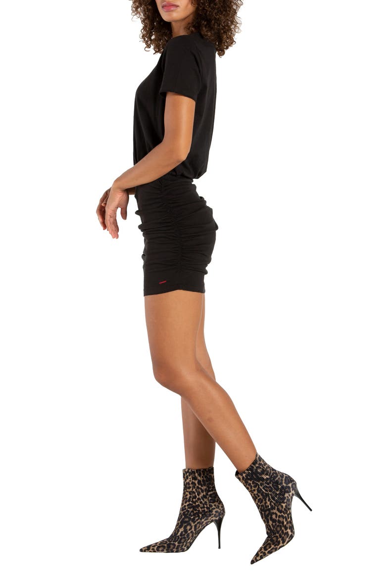 Bangkok Ruched Minidress, Alternate, color, BLACK CAT