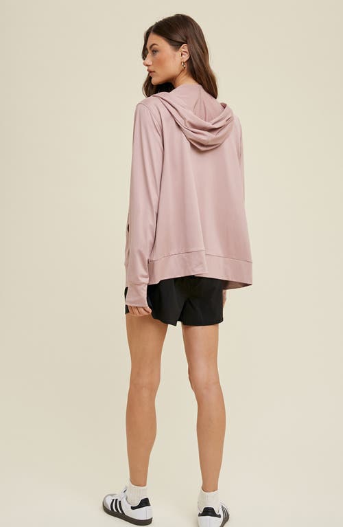 WISHLIST WISHLIST SOFT ATHLETIC ZIP HOODIE 