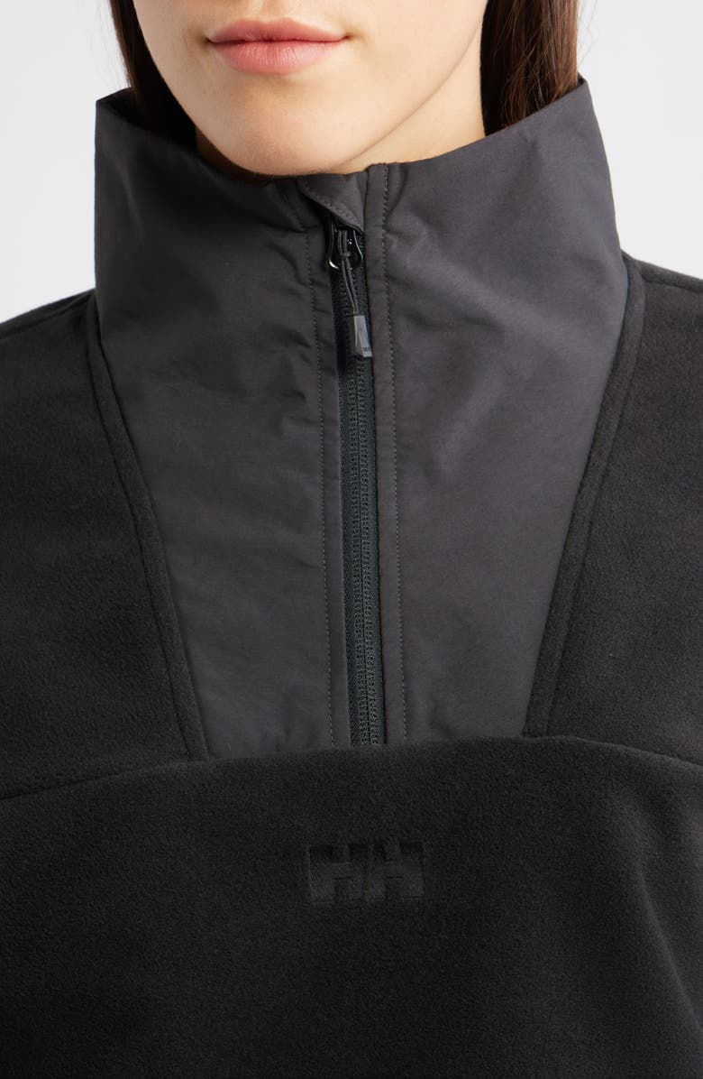 Helly Hansen Daybreaker Fleece Crop Pullover, Alternate, color, Black
