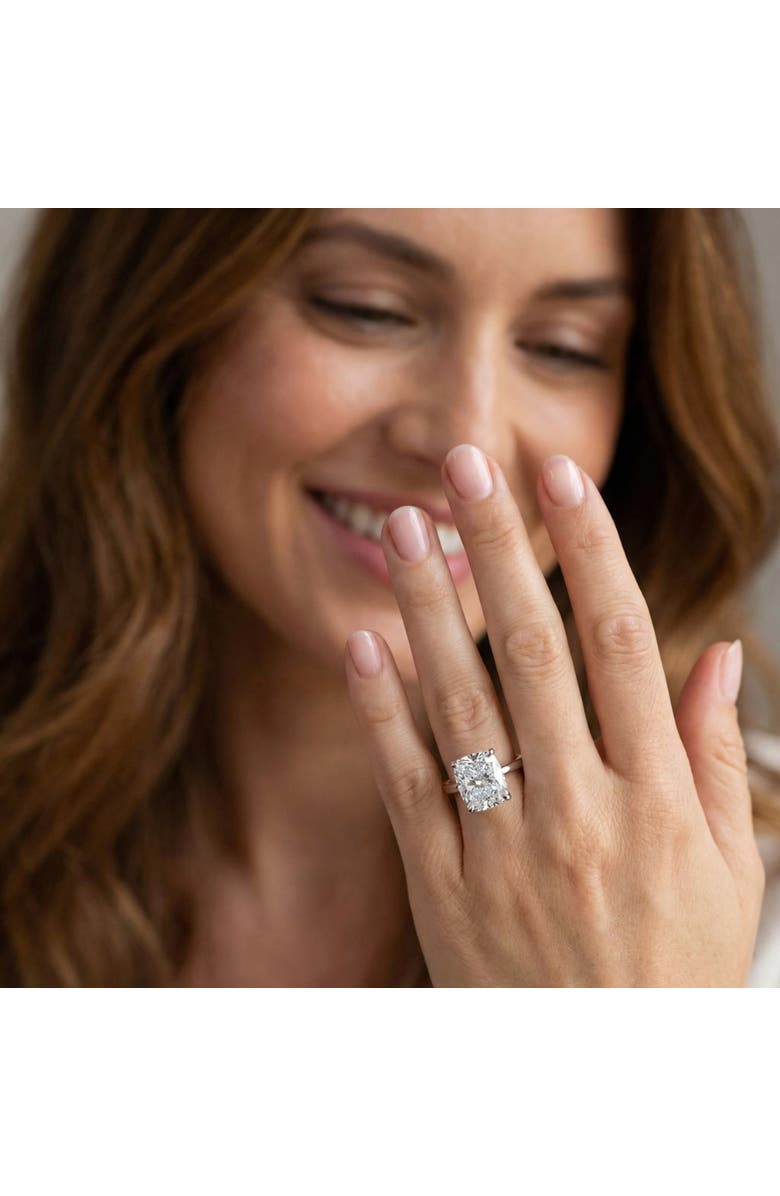 Bliss Diamond Certified 5Ct Cushion Solitaire Diamond Engagement Ring Lab Grown, Alternate, color, 14K White Gold