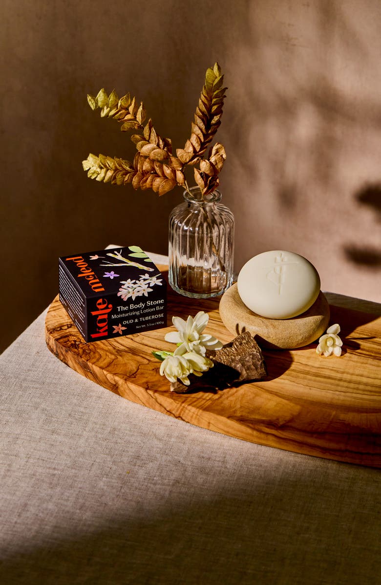 Kate McLeod Oud & Tuberose Body Stone - Moisturizing Lotion Bar, Alternate, color,