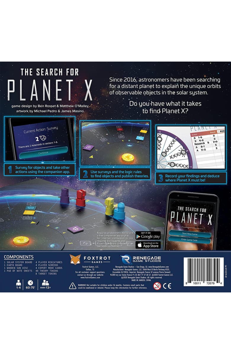 Renegade Game Studios The Search For Planet X Game, Alternate, color, Multicolored