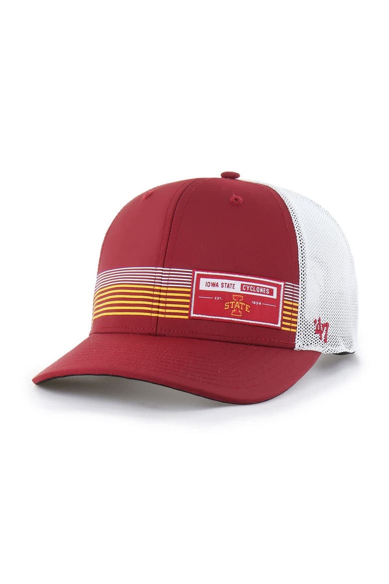 Men's '47  Cardinal Iowa State Cyclones Rangefinder brrr Trucker Adjustable Hat, Main, color, Cardinal