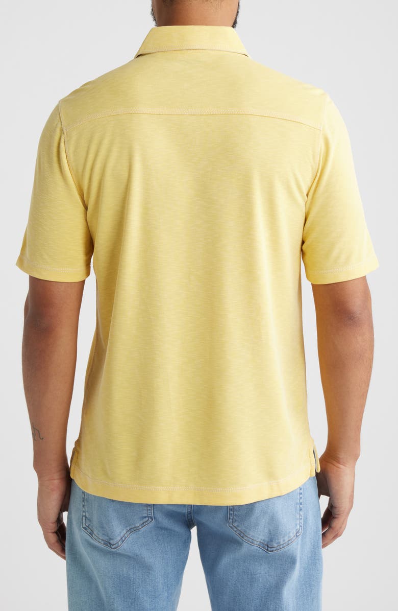 Johnston & Murphy Vintage Slub Polo, Alternate, color, Yellow