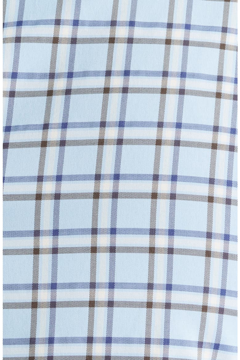 Jaden Check Stretch Button-Up Shirt, Alternate, color, MALIBLU
